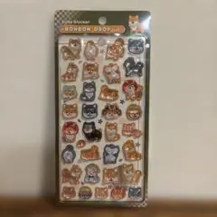 ボンボンドロップシール 和柄 正規品 犬 柴犬