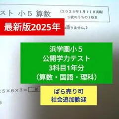 2026年最新】浜学園 小5 公開学力テストの人気アイテム - メルカリ