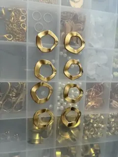 ハンドメイドピアス用金具　8個セット