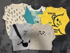 長袖トップスカットソー 90cm 5枚セット 男の子女の子