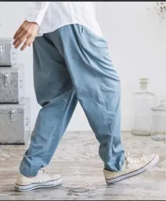 カンビオ cambio ナチュラル　スリムテーパード パンツ　S