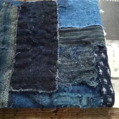 襤褸 藍染 古布 コースター アンティーク boro Japanese Blue