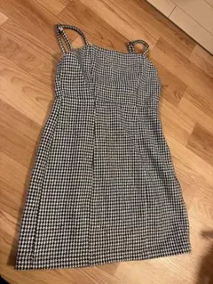 GRL ノースリーブチェック柄ワンピース 150センチ