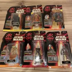 【未開封・6体セット】スターウォーズ エピソード1 ベーシックフィギュア