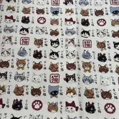 猫柄の生地