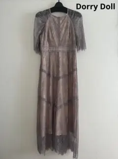 Dorry Doll ショルダーギャザーラッセルレースワンピース グレープ