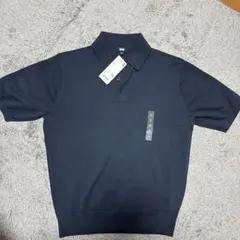 値下げ　UNIQLO ウォッシャブルニットポロセーター　半袖