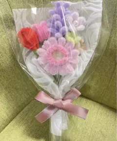 モールフラワー ミニブーケ ガーベラ(ピンク)ver. 枯れないお花