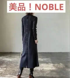 NOBLE ノーブル カラーブロックニットワンピース