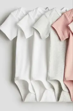 【新品】H&M オーガニックコットン ボディスーツ 2枚セット