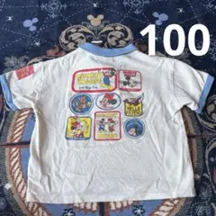 【美品】Disney リトシー ミッキー＆ミニー ポロシャツ 100cmのサムネイル