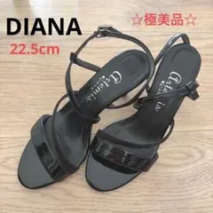美品☆アルテミスバイダイアナ　サンダル　22.5㎝　ブラックのサムネイル