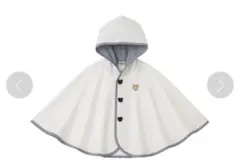 ホットビスケッツ　ホワイトフード付きポンチョ くま