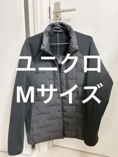 【ユニクロ】コンビネーションパフテックジャケット（ブラック、M）
