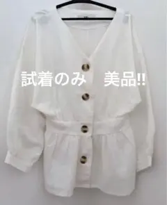 GRL Vネックウエストマークブラウス