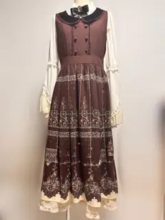 axes 鳥かごパネル柄ワンピース