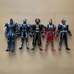 仮面ライダー555　ファイズ　ソフビ5体セット