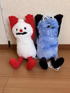 パペットスンスンぬいぐるみセット 白と青のキャラクター