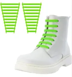 靴ひも-結ばない 靴紐 ゴム 靴ひも 伸縮 靴紐 ほどけない 簡単取り付け