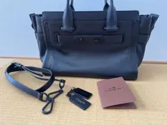 COACH オールブラック スワッガー