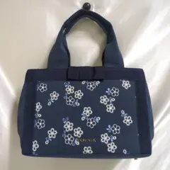 【美品】TOCCA トッカ ハンドバッグ 刺繍 花柄 トートバッグ リボン