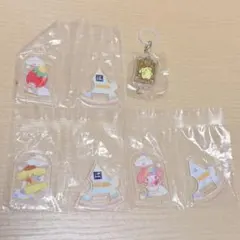 【新品未開封】はま寿司　サンリオ アクリルスタンド　めじるしアクセサリー　5点