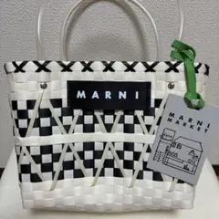 新品未使用】マルニマーケット トランスペアレントバスケット ブラック