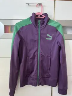 Puma 紫緑 ジップアップジャケット
