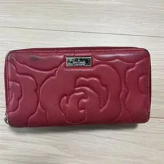 ケイトスペード 長財布レッド　カードケース