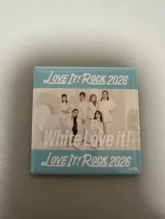 ラヴィットロック　2026 缶バッジ　White Love it!