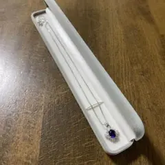 お値下げ‼️サファイア• シルバーネックレス