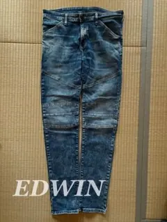 EDWIN ダークブルー スキニー デニム レディース ジーンズ 送料無料