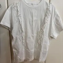 TOGA PULLA フリンジ Tシャツ ホワイト 36のサムネイル