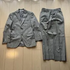 グレー チェック柄 ビジネススーツ セット