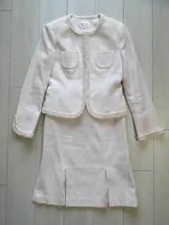 anyFAMのツイードスーツセット　2☆Mフォーマルピンク