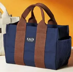 KALDI カルディ　2024年コ―ヒ―の日　トートバッグ ネイビー
