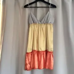 sugarhill キャミワンピース M グレー/イエロー/オレンジ
