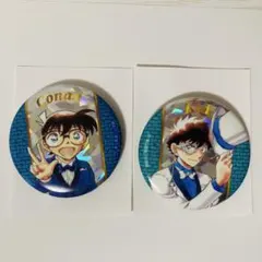 お*む様 名探偵コナン コナン展　缶バッジ　江戸川コナン　怪盗キッド