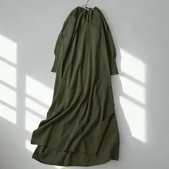 【新品未使用】BEAMS HEART Vネックニットワンピース カーキ