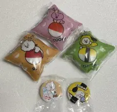 BT21 クッションチャーム&バッチ　５種　くら寿司