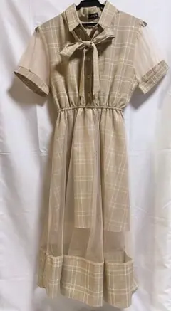 【 即購入◎ 】 SPIGA チェックシースルーワンピースのサムネイル