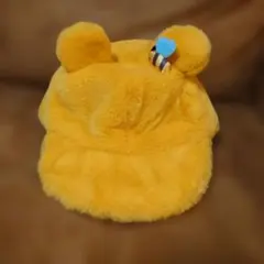 くまのプーさん　イエロー　ファー　キャップ　フリーサイズ　ディズニーランド限定