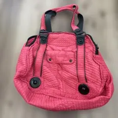 DIESEL バッグ ピンク キルティング