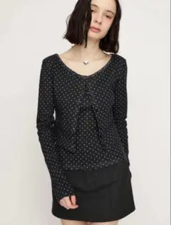 新品未使用 SLY　S LINE EYELET 2P スライ カーディガン