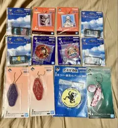 ワンピース　一番くじ　アクリルキーホルダー　他12点