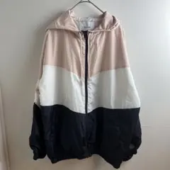 titivate 配色 マウンテンパーカー ブルゾン パーカー M ピンク