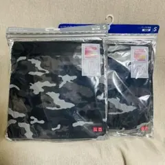 新品　UNIQLO ユニクロ　ヒートテック　クルーネックT＆タイツセット　S