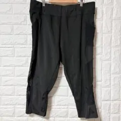 機能性抜群✨ サイドポケット付 メッシュ切り替え スポーツレギンス 黒