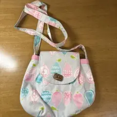 フルーツ柄 コットンショルダーバッグ