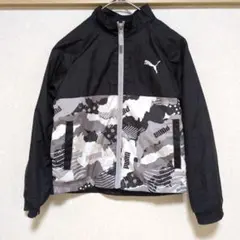 PUMA ウィンドブレーカー ブラック カモフラ柄